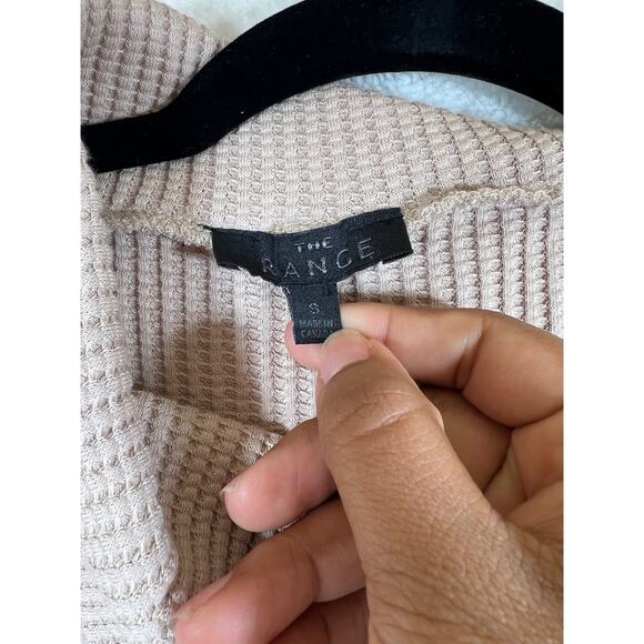 The Range Stark Jumbo Waffle Knit Thermal Turtleneck Long Sleeve Mini Dress - Picture 8 of 10